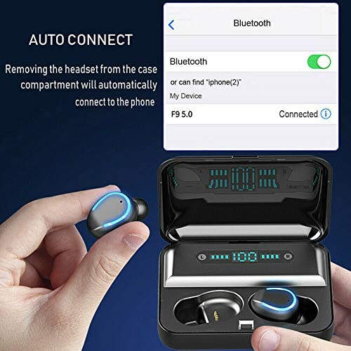 سماعات أذن F9 لاسلكية مع التحكم باللمس