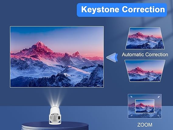 جهاز عرض صغير بدقة 4K HD | اتصال واي فاي وUSB لأجهزة IOS وAndroid