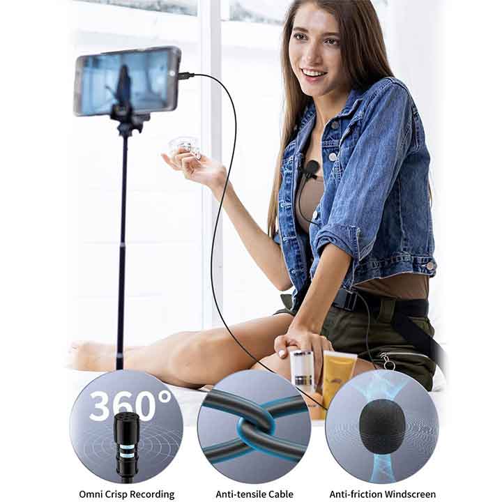 HD Mini Influencers Mic (PC, IOS, Android)