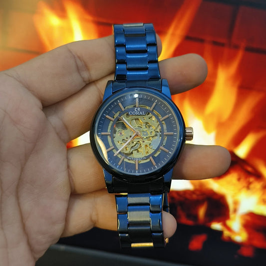 Automatic Coral Luxury Steel Watch