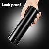 LED Temperature Display Water Bottle Double Wall Vacuum Insulated Stainless Steel Vacuum Drink Flasks Smart Water Cup for Travel for Hot and Cold Drinks