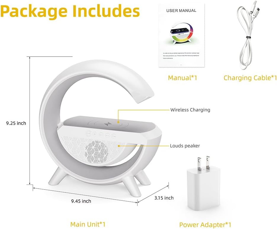 4 in 1 Wireless Charger Night Light Lamp