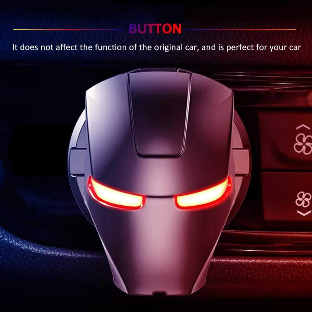 Iron Man Car Interior Parts, Auto Engine Ignition Start Stop Button