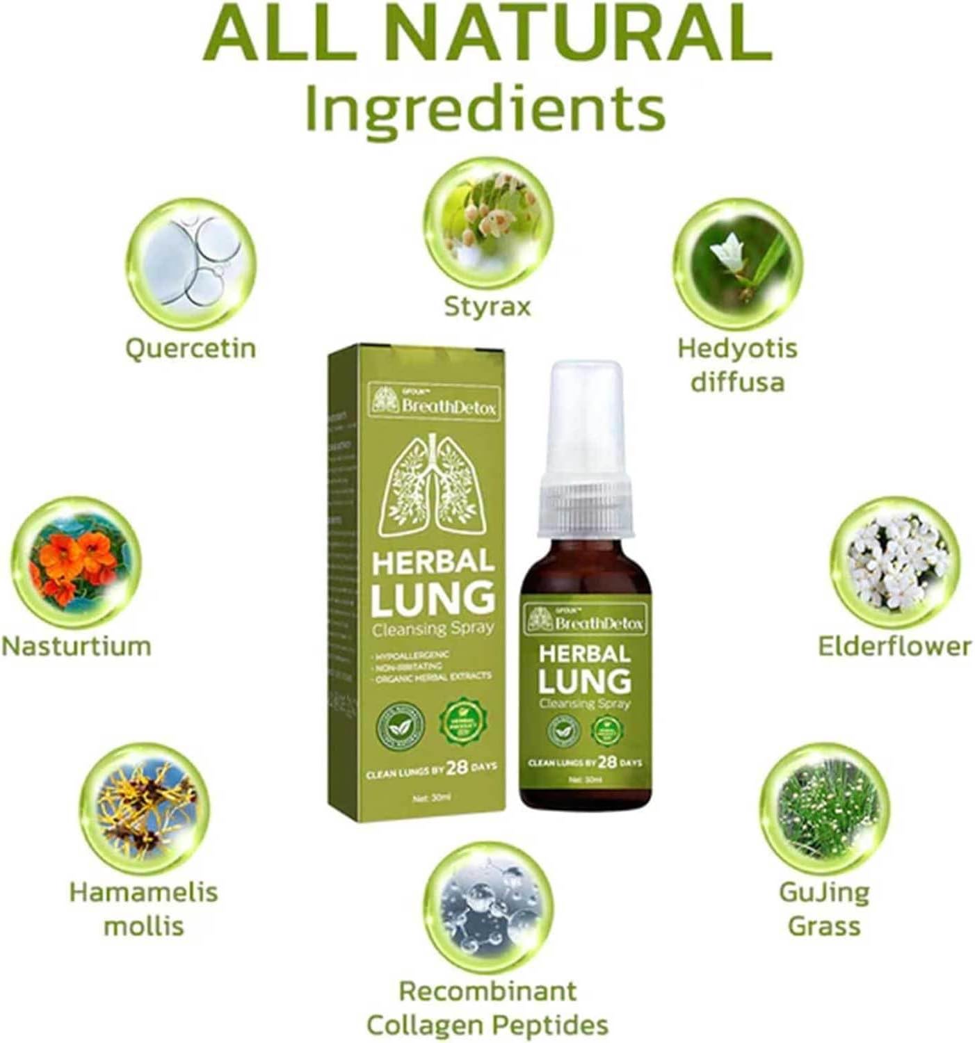 Natural Herbal Lungs Spray( PACK OF 2 )