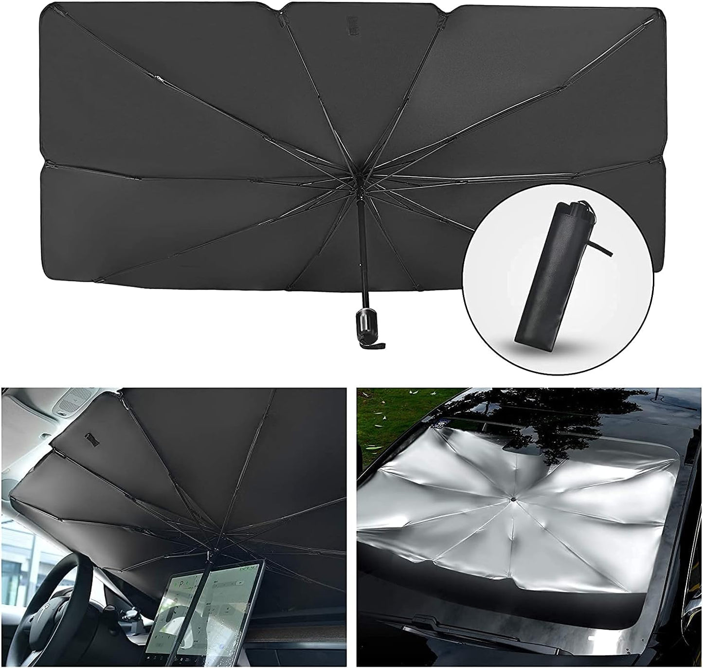 Car UV Sunshade Umbrella Windshield Block Cover