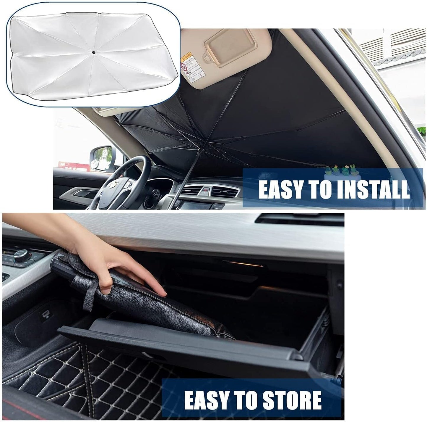 Car UV Sunshade Umbrella Windshield Block Cover