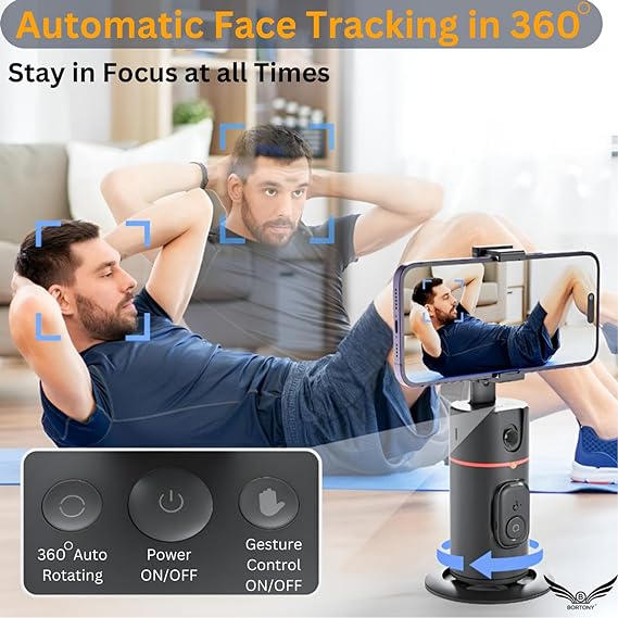 Auto Face Tracking Tripod,Remote Control Smart Selfie