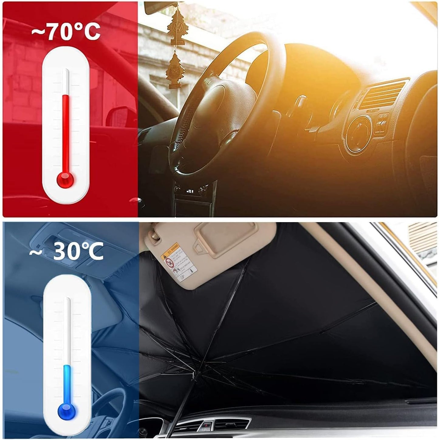 Car UV Sunshade Umbrella Windshield Block Cover