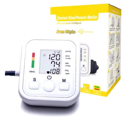 Arm Blood Pressure Monitor sphygmomanometer cuff automatic electronic tensiometer digital upper arm blood pressure monitor.